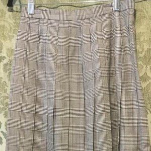 LAST CALL! Michele NY Pleated Houndstooth Maxi Skirt, 8